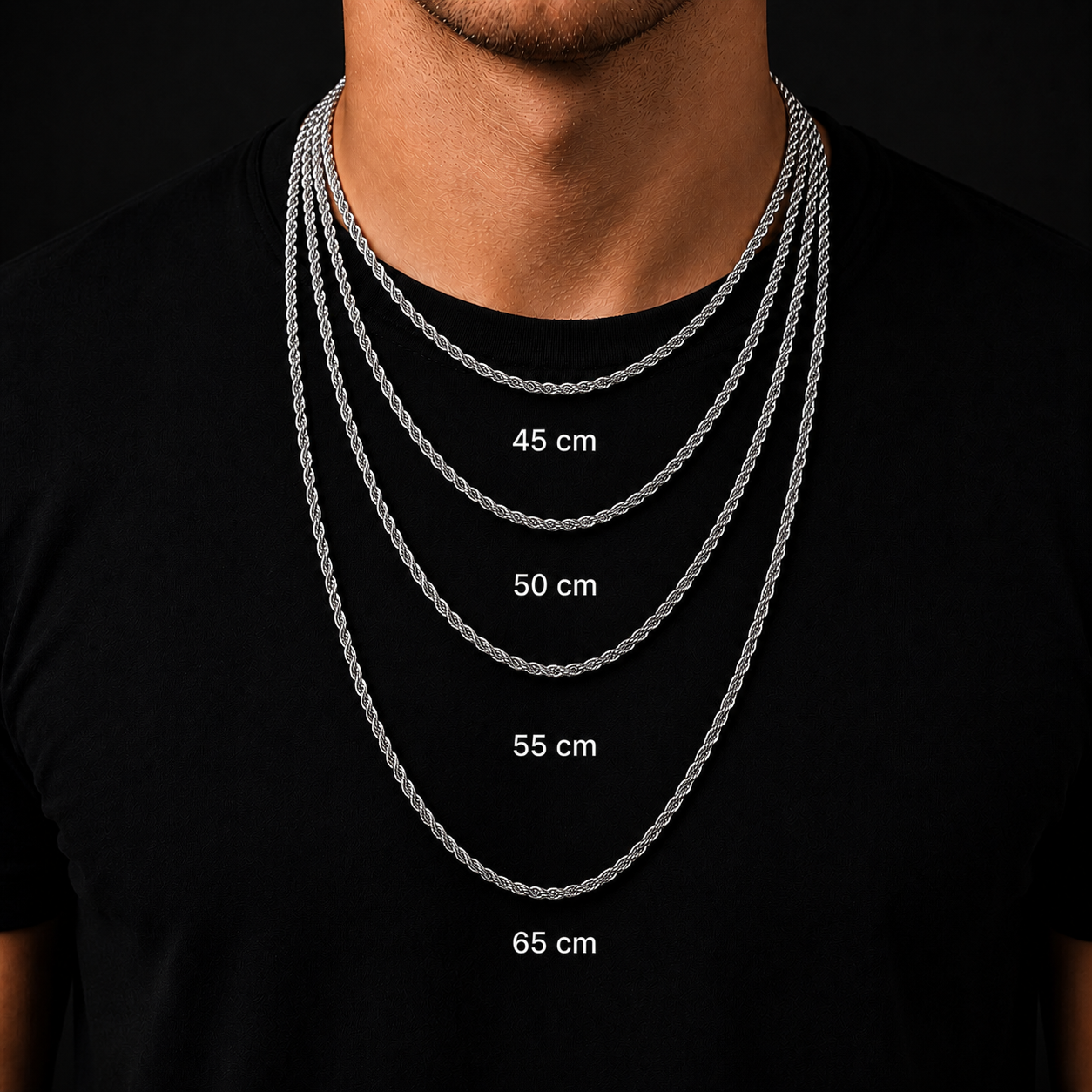 Rope Chain Necklace 4mm