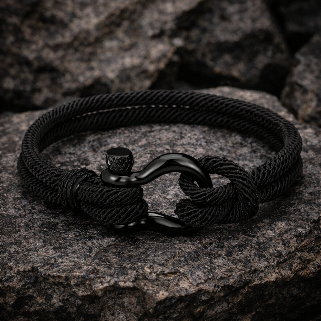 Black Leather Bracelet – ΔΕMANN