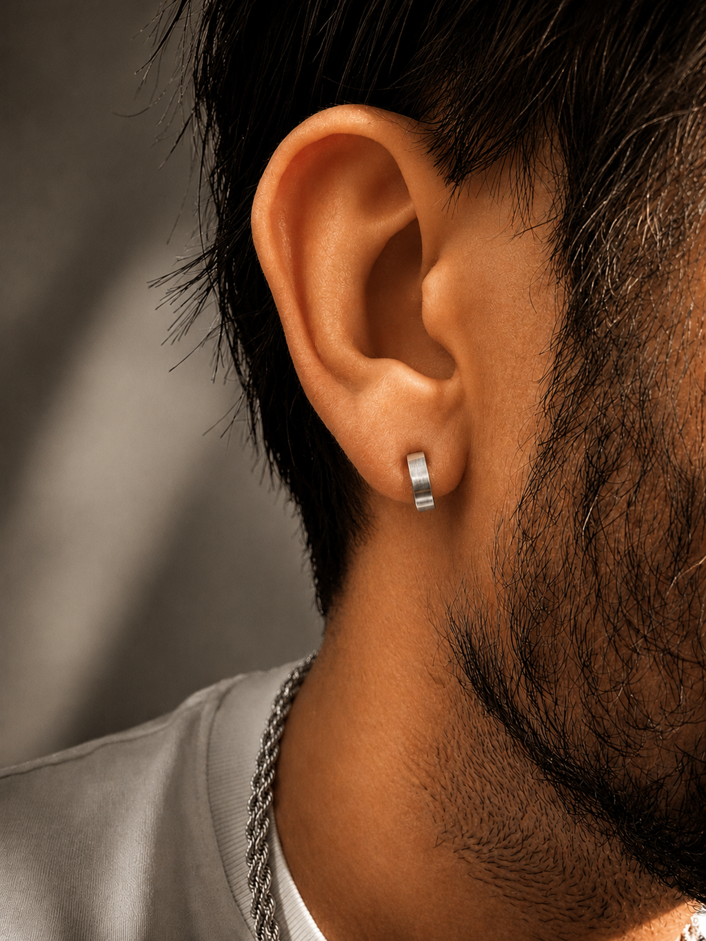 Classic Steel Hoop Earrings