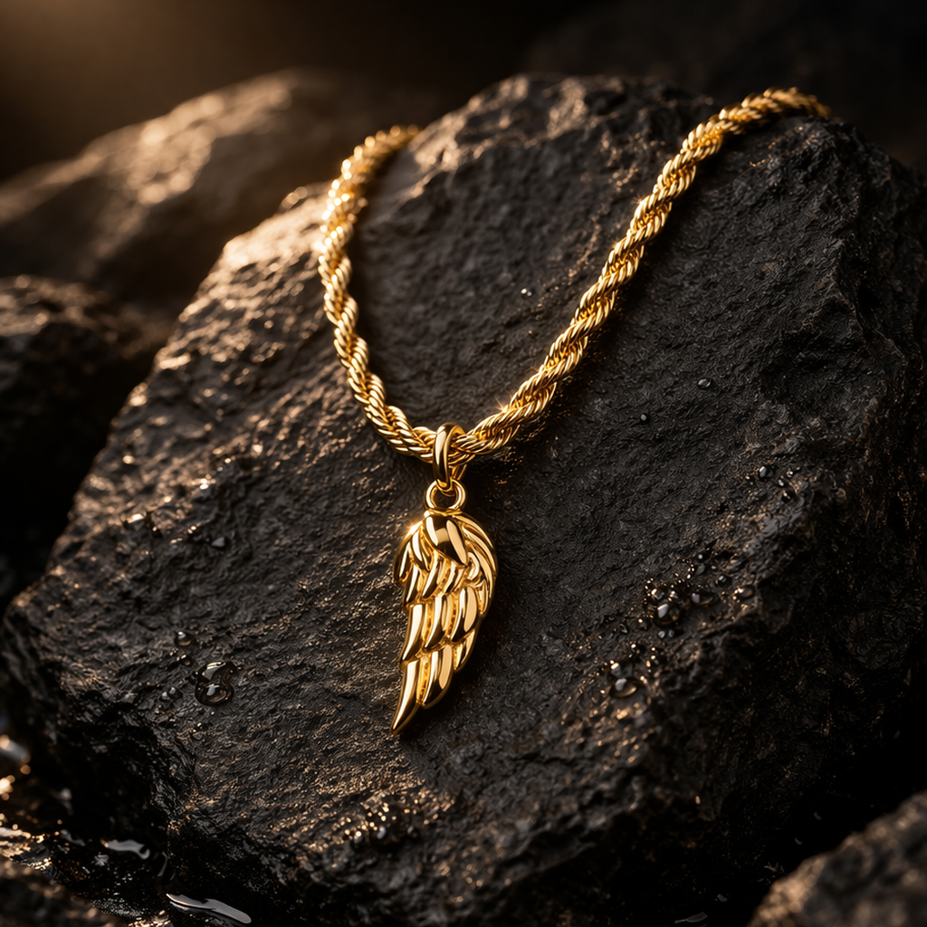 Vintage Wings Pendant Necklace