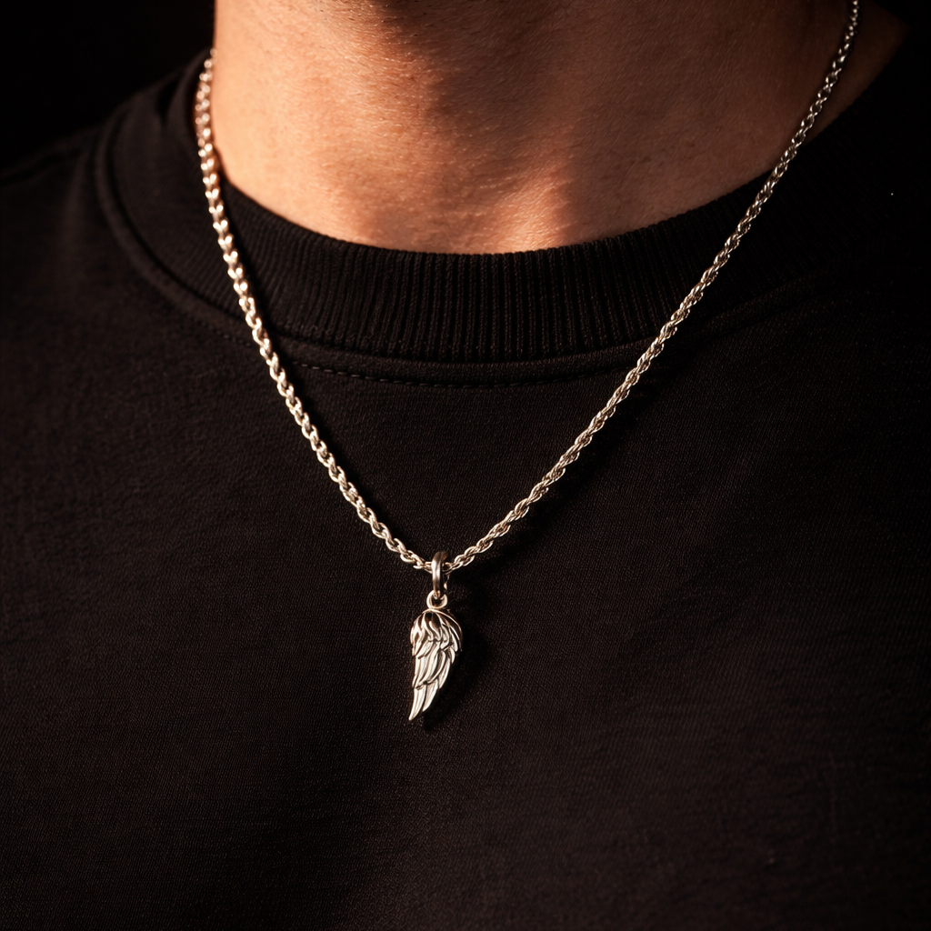 Vintage Wings Pendant Necklace