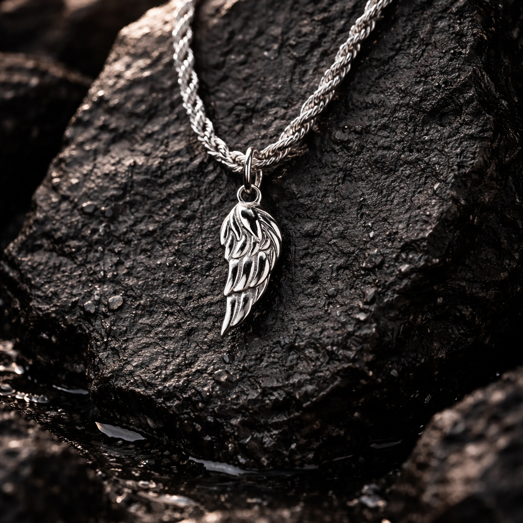 Vintage Wings Pendant Necklace