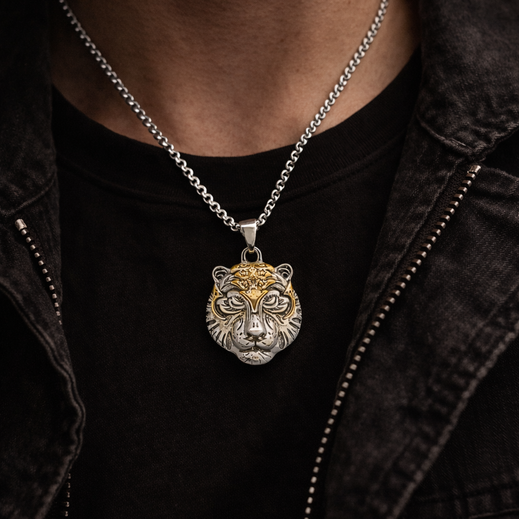 Tiger Pendant Necklace