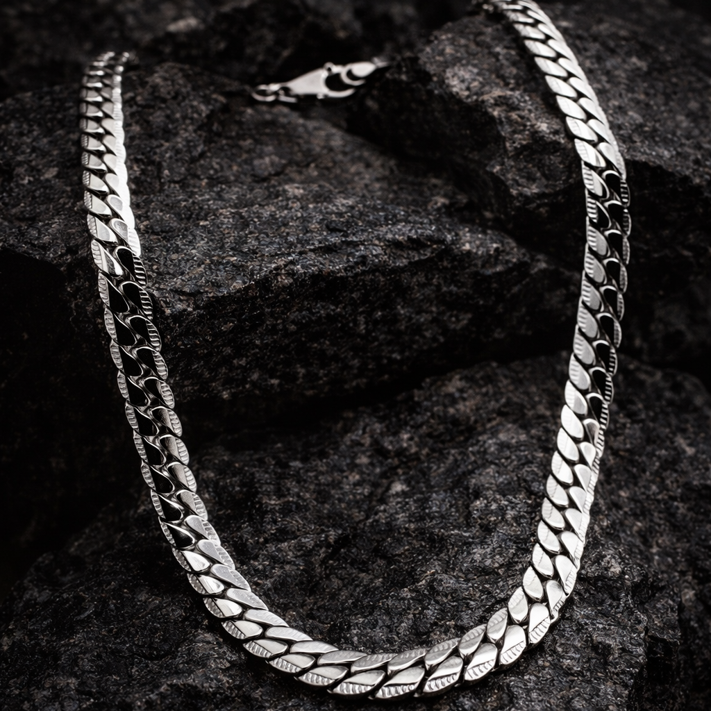 Minimal Cuban Chain Necklace