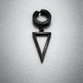 Geometric Triangle Chain Ear Cuff