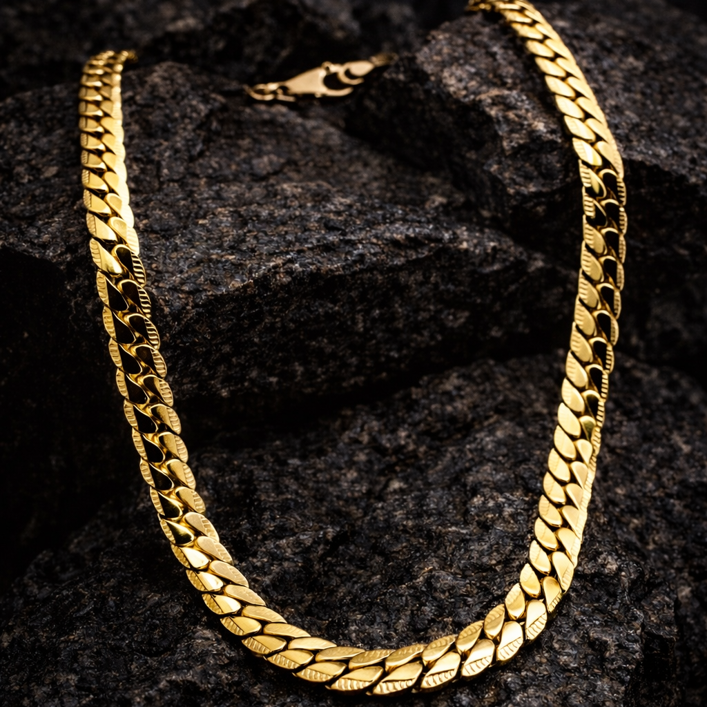 Minimal Cuban Chain Necklace