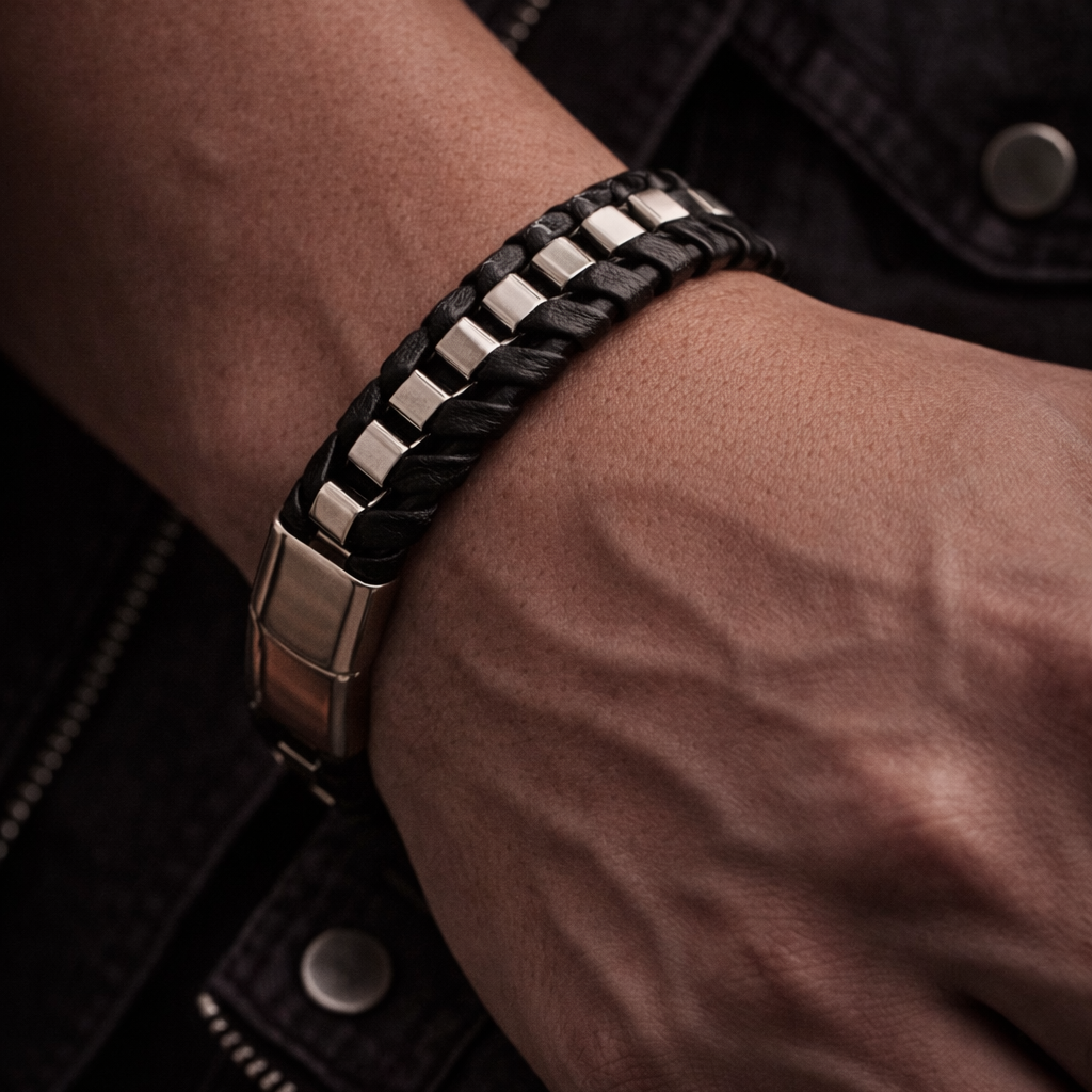 Braided Stainless Steel Bracelet