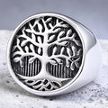 Silver Tree of Life Signet Ring
