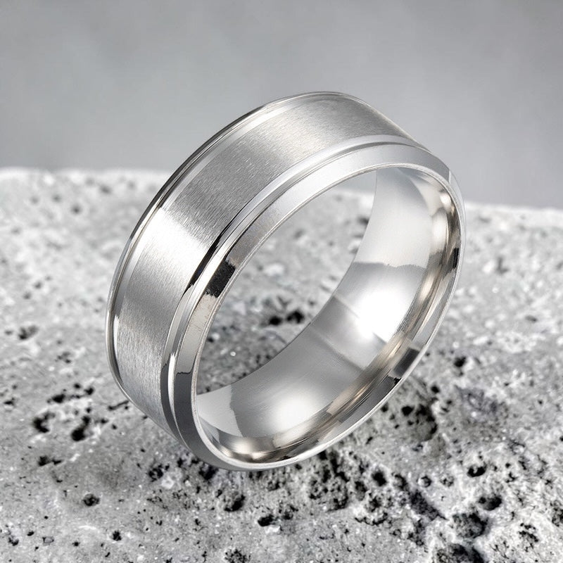 Minimalist Stainless Steel Band Ring