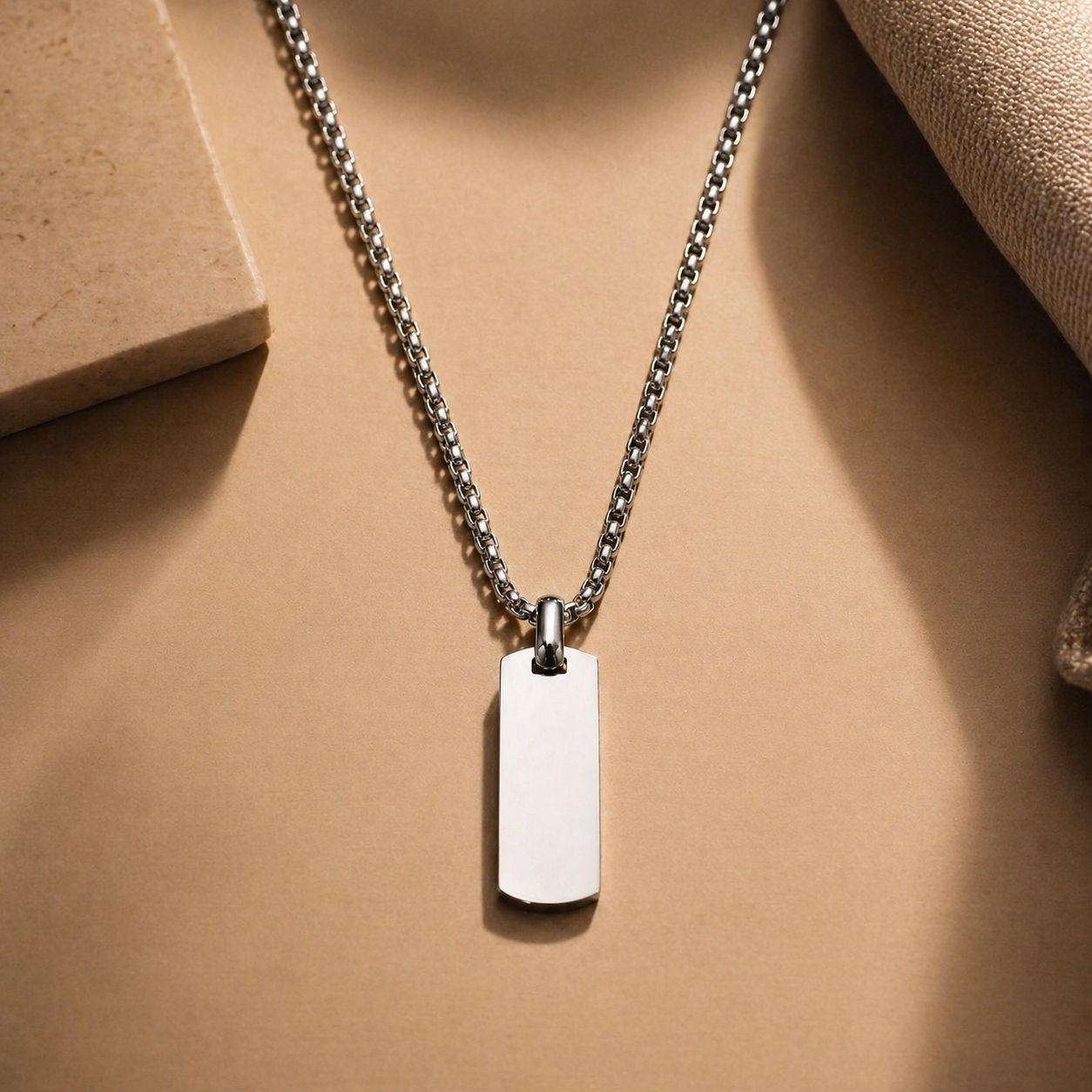 Dog Tag Pendant Necklace