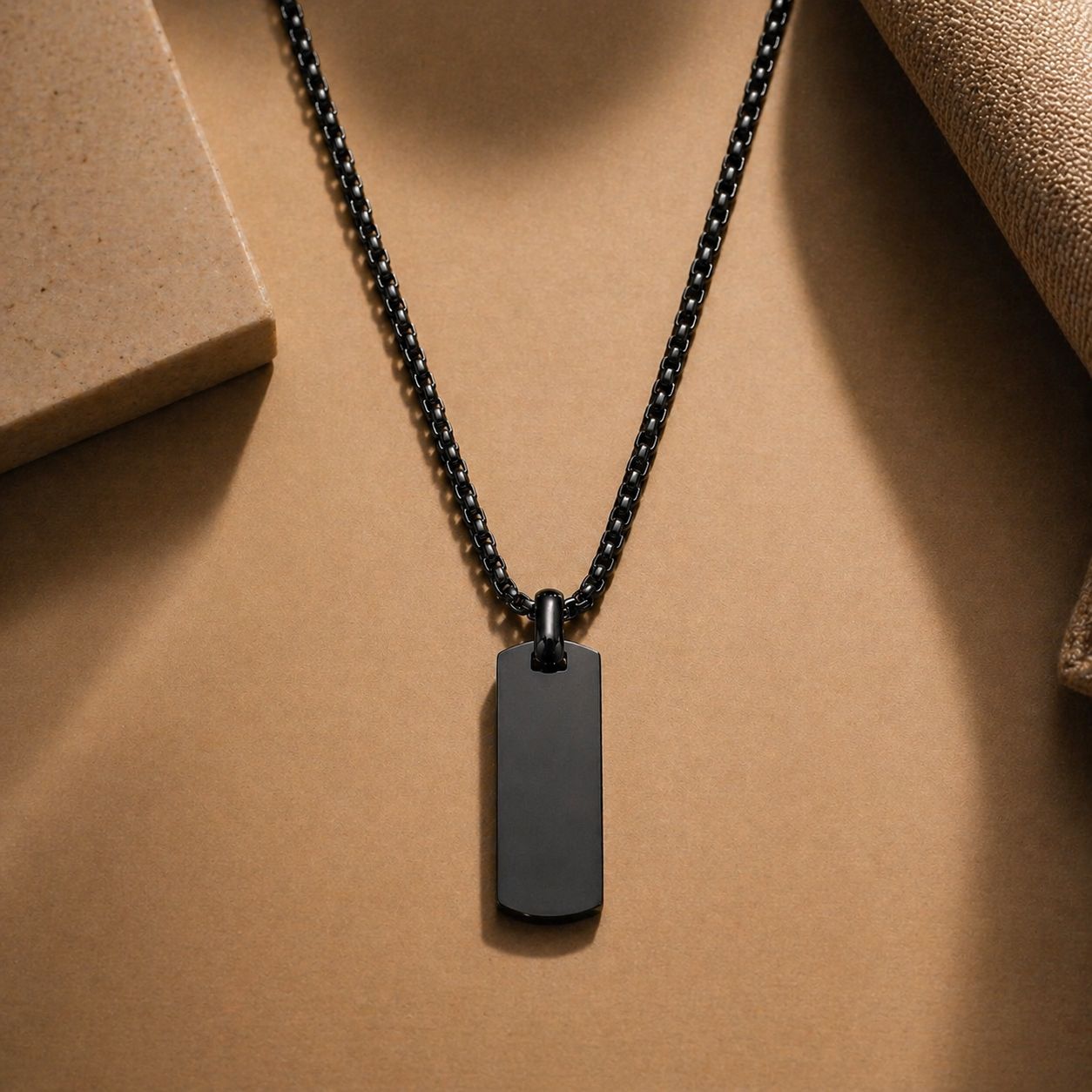 Dog Tag Pendant Necklace