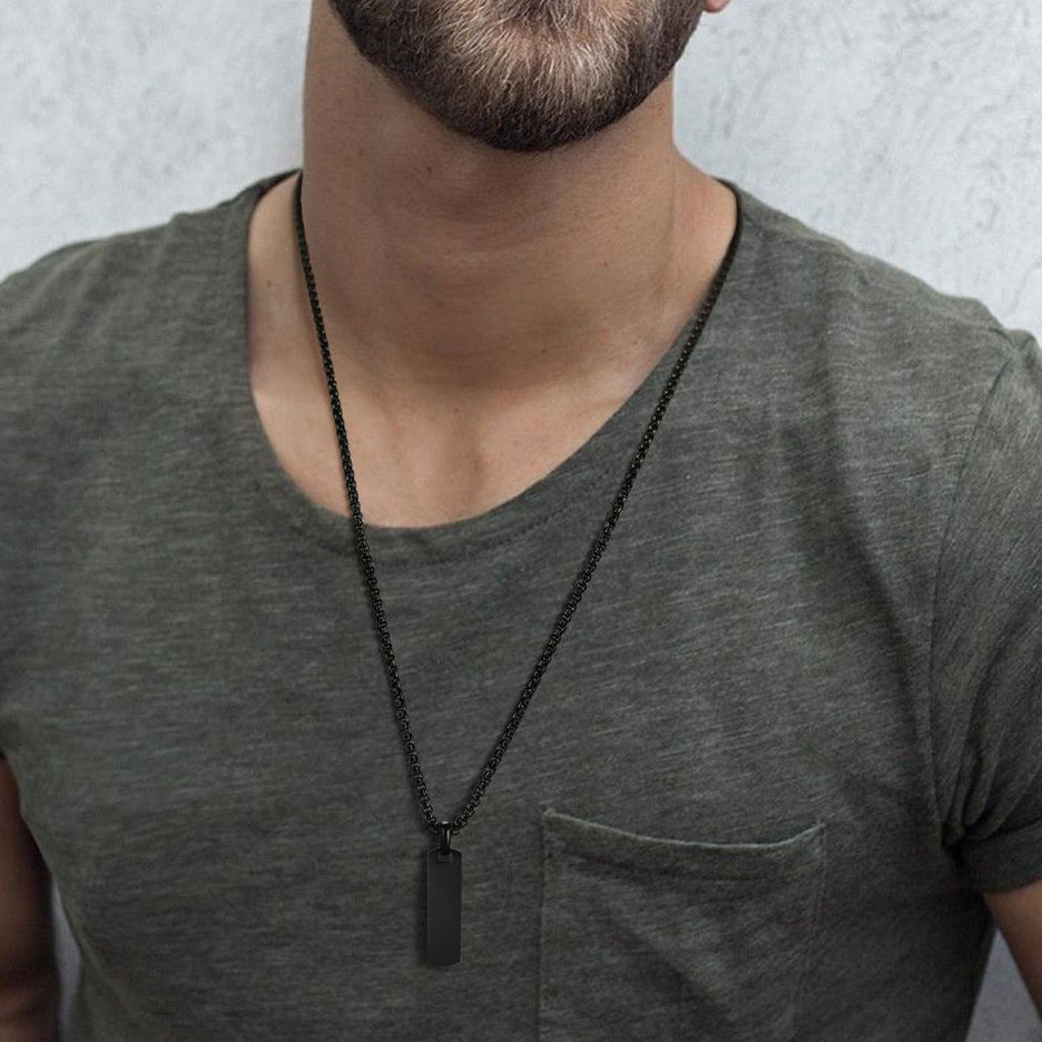 Dog Tag Pendant Necklace