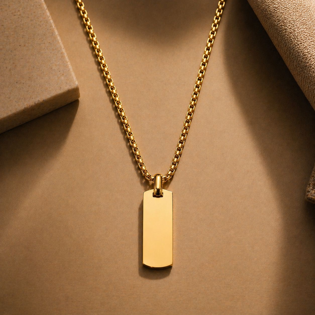 Dog Tag Pendant Necklace