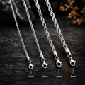 Rope Chain Necklace  3mm and 5mm
