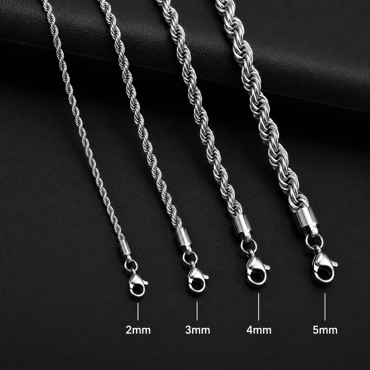 Rope Chain Bracelet 4mm